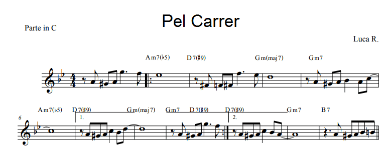 pel carrer lead sheet