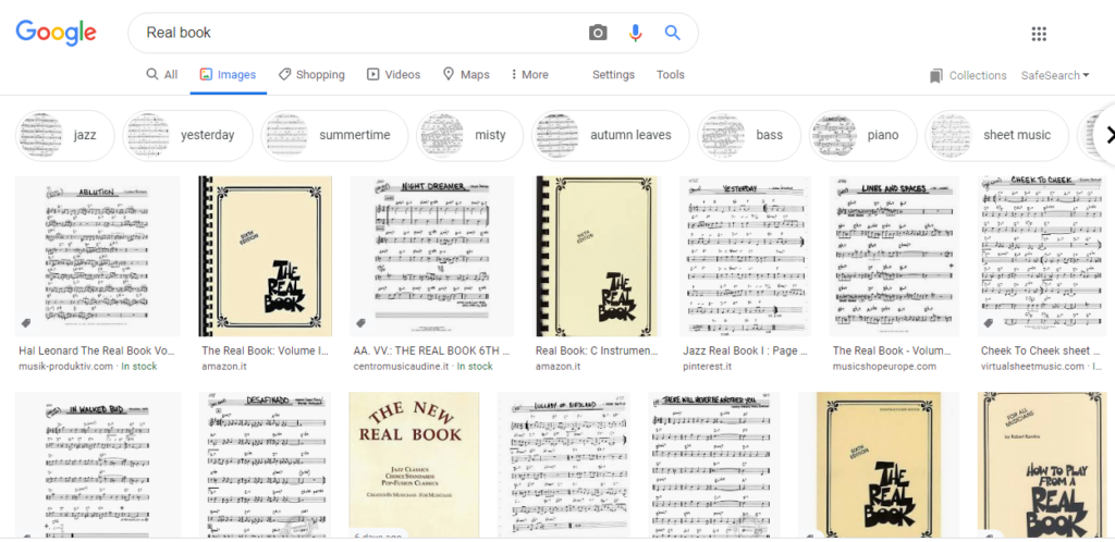realbook schermata google
